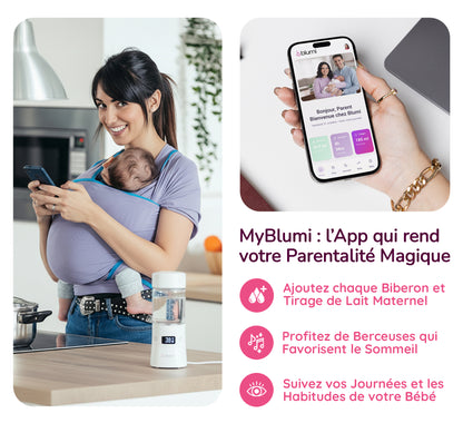 Blumi Magic Warmer : Le Chauffe-Biberon Nomade Sans fil Nomade Le + Puissant au Monde