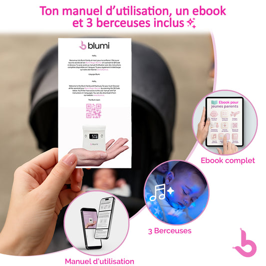 Manuel d'utilisation pour Blumi Magic Warmer + Ebook + 3 Berceuses